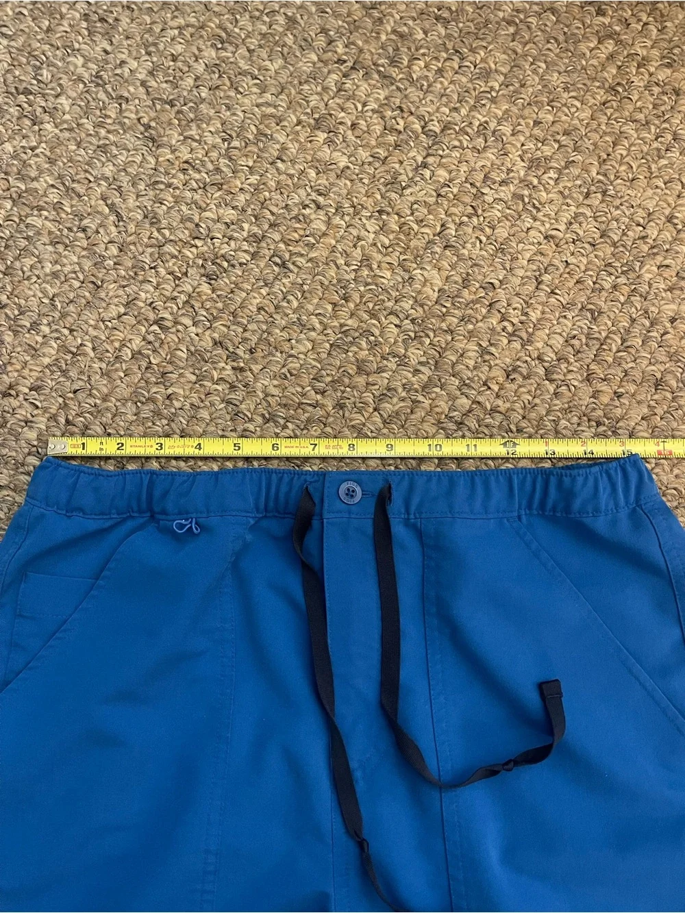 FIGS Men’s Cairo Cargo Scrub Pants Medium Tall Blue Straight Leg Medical